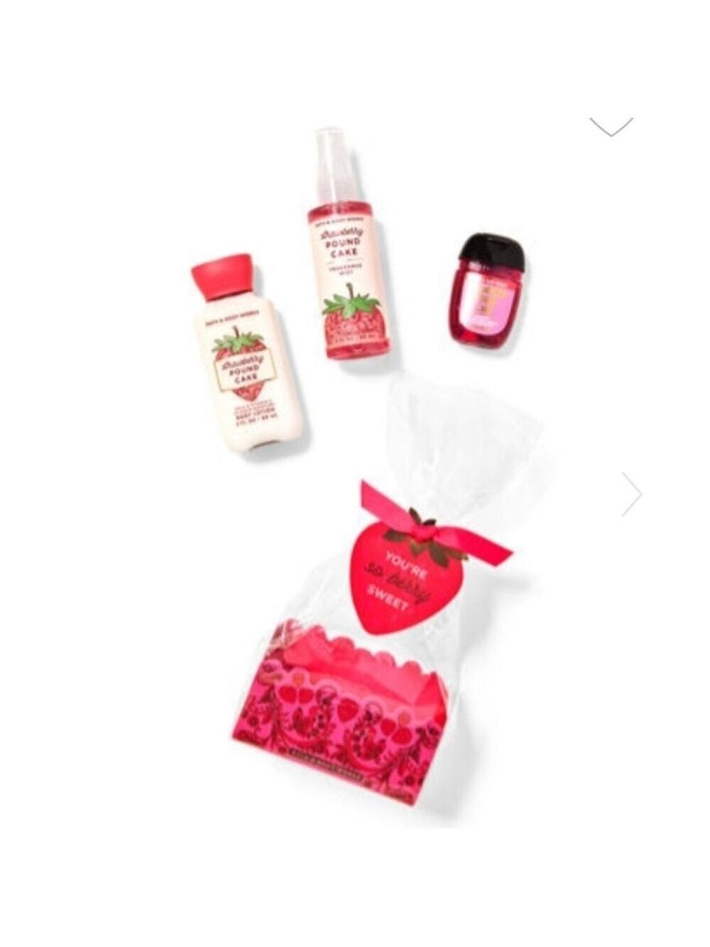Bath Body Works Strawberry Pound Cake Mini Gift Set